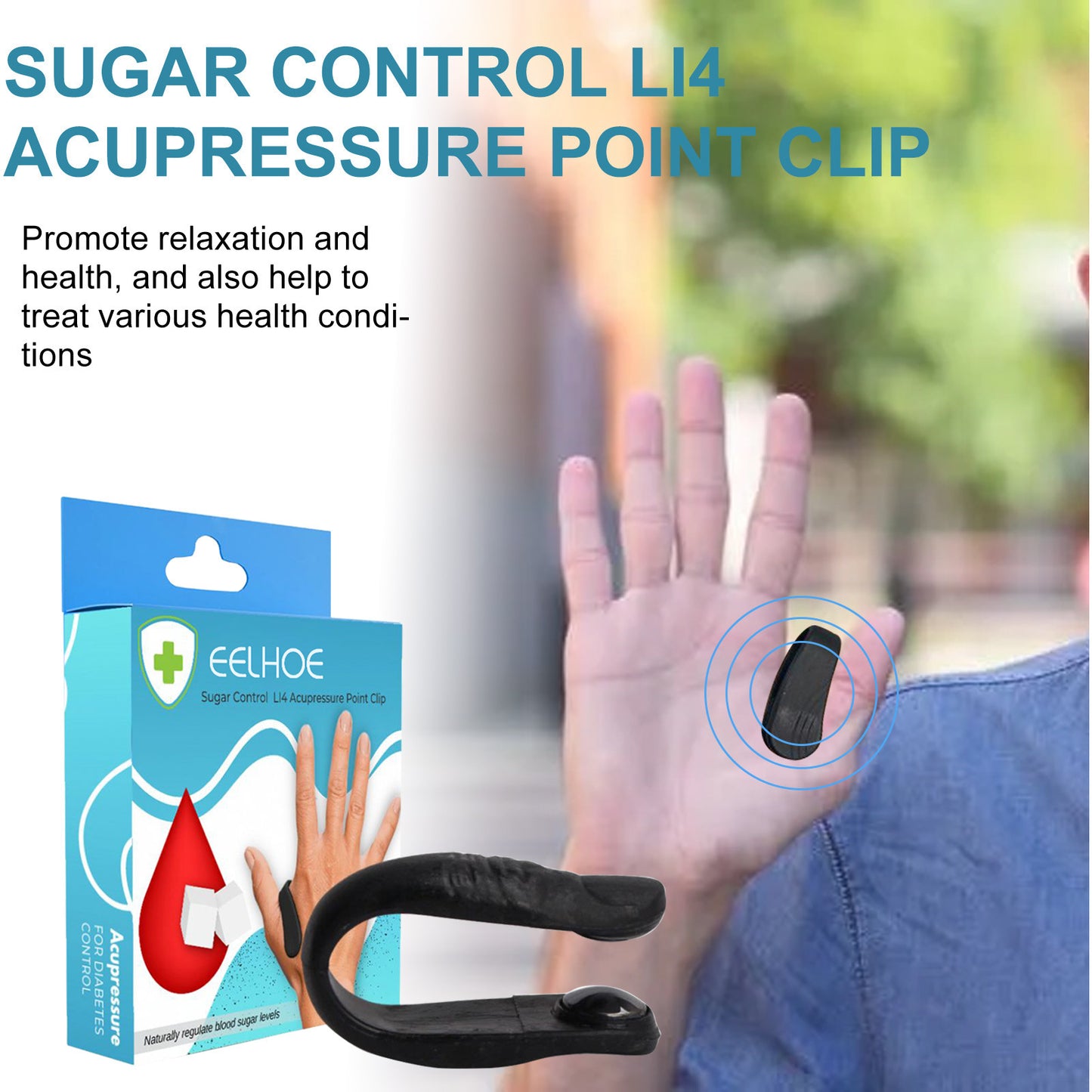 Acupressure Sugar Control Clip – Natural Support for Healthy Blood Sugar