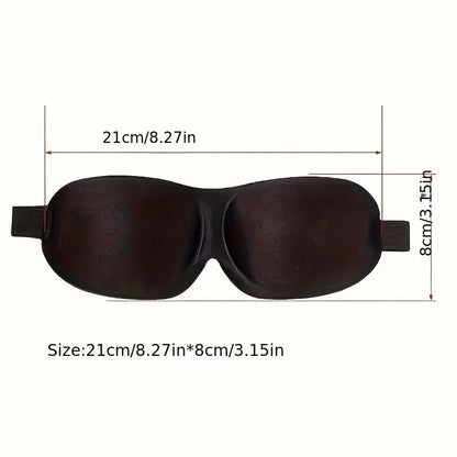 3D Contoured Sleep Mask  | Light-Blocking & Zero Eye Pressure | Adjustable Strap
