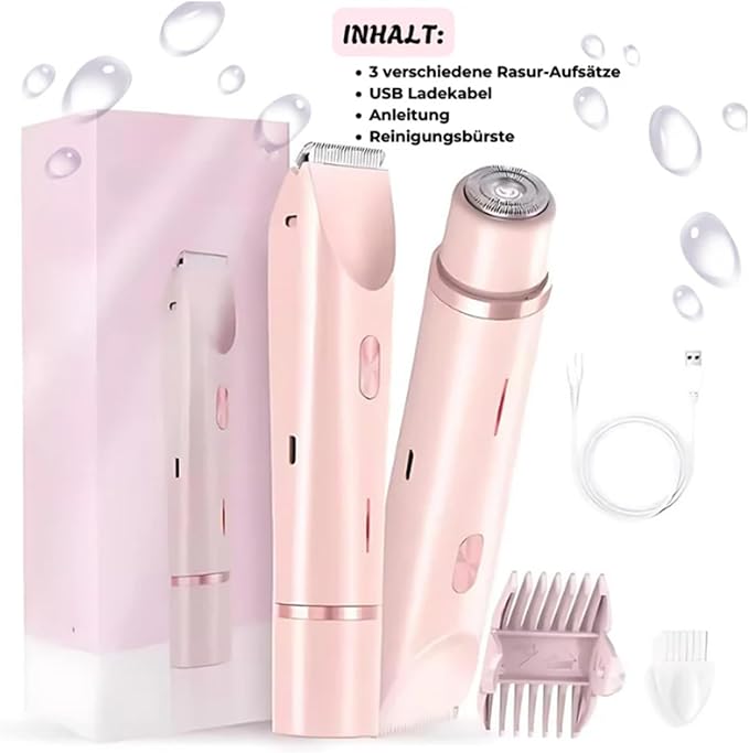 2-in-1 Electric Shaver & Bikini Trimmer for Women
