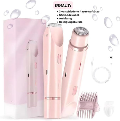 2-in-1 Electric Shaver & Bikini Trimmer for Women