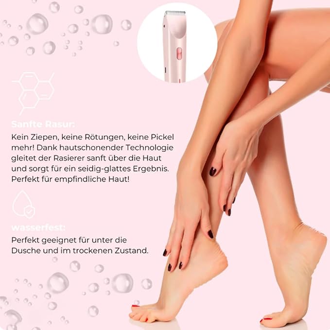 2-in-1 Electric Shaver & Bikini Trimmer for Women