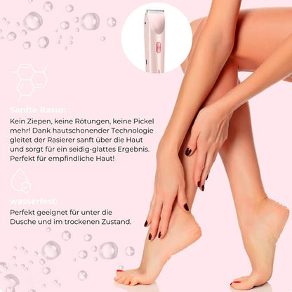 2-in-1 Electric Shaver & Bikini Trimmer for Women