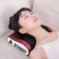 Electric multifunctional massage pillow Home Car Charging Multi-function Electric Heating Shoulder And Neck Massager