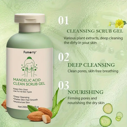 Fumorry Mandelic Acid Clean Scrub Gel – Deep Cleansing & Hydrating Exfoliator