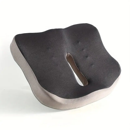 Ergonomic Memory Foam Seat Cushion for Hip, Thigh & Back Support