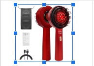 Smart LED Scalp Massager Comb with Liquid Infusion & Red Light Therapy