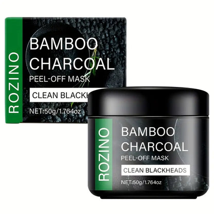 ROZINO Bamboo Charcoal Peel-Off Mask – Blackhead Remover & Deep Pore Cleanser