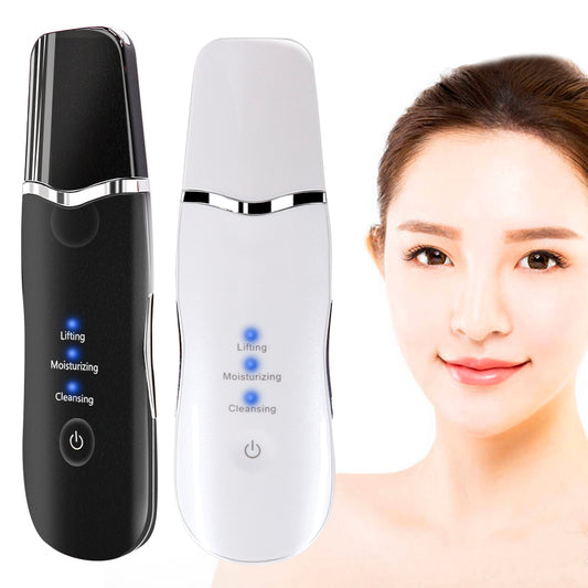 Ultrasonic Blackhead Remover & Skin Lifting Facial Spatula – Deep Clean & Glow