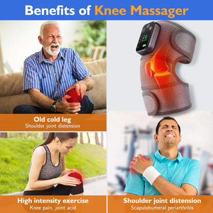 Arthritis Pain Relief Heating Vibration Knee Massager – Joint Therapy & Mobility Support