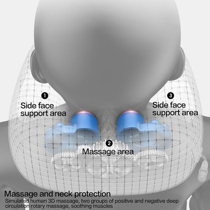 Portable U-Shaped Cushion with Heat & Vibration Therapy for Travel