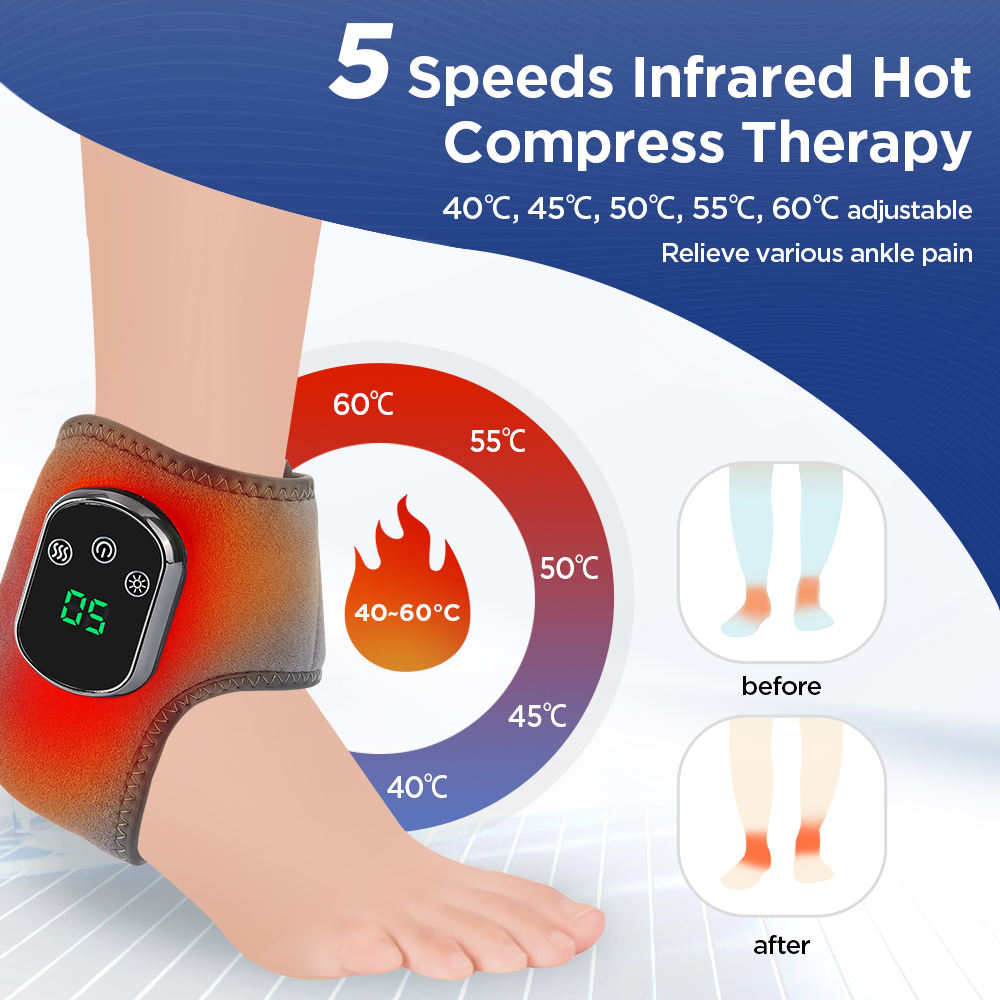 Heatable Ankle Massage Device – Deep Relief, Heat Therapy & Improved Circulation