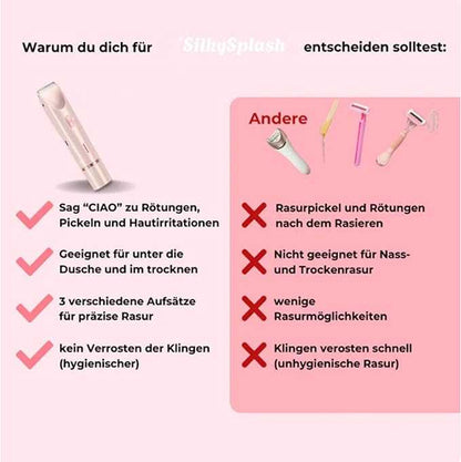2-in-1 Electric Shaver & Bikini Trimmer for Women