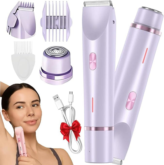 2-in-1 Electric Shaver & Bikini Trimmer for Women